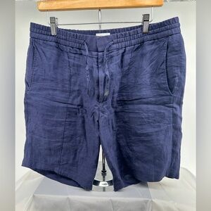 Brioni navy blue line shorts